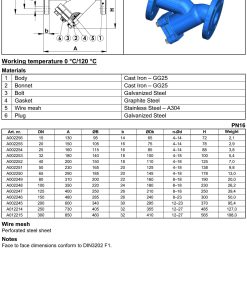 Alternative view of Strainer PN16